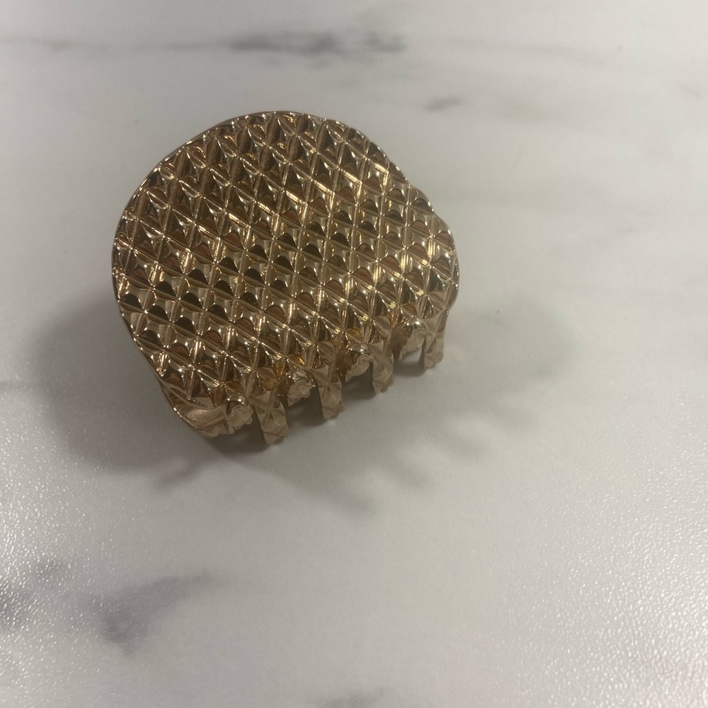 Gold Metal Hair Claw Clip